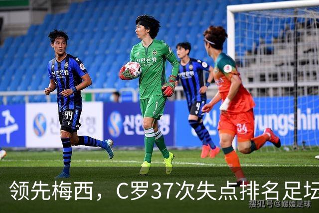 领先梅西，C罗37次失点排名足坛第一